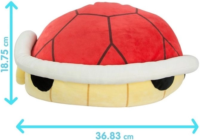 Tomy Mocchi Mocchi plyšák Mario Kart – červená škrupina
