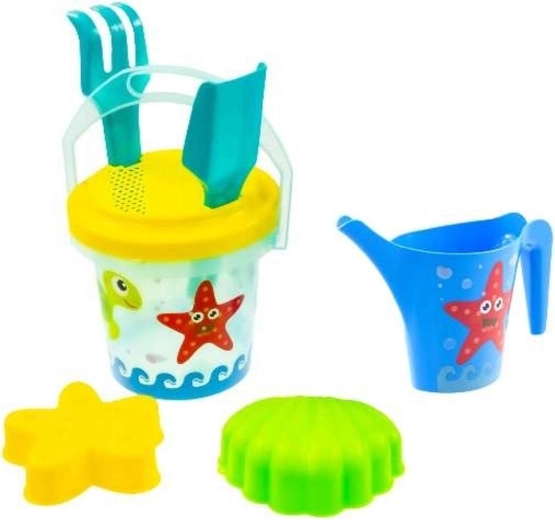 Mochtoys súprava na piesok a vodu s vedierkom, sitkom a krhličkou - 1 kus