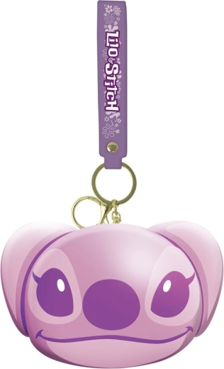 Prívesok na kľúče s peňaženkou ANGEL z Lilo & Stitch – modrá