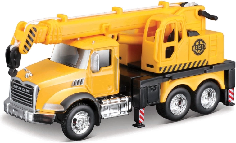 Nákladné auto Maisto Mack Granite so žeriavom