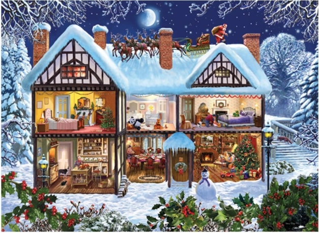 Puzzle ANATOLIAN Dom o Vianociach 1000 dielikov