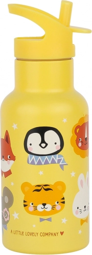 Nerezová fľaša na pitie s motívom zvieracích kamarátov 350 ml