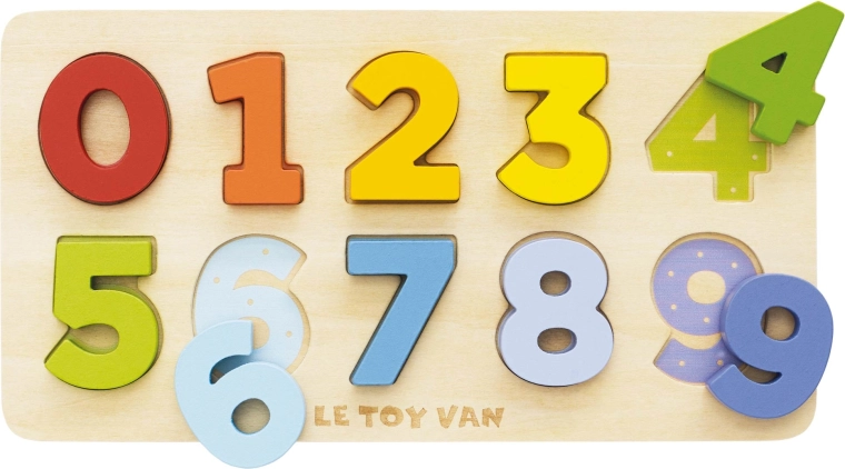 Le Toy Van vkladacie drevené puzzle s číslami