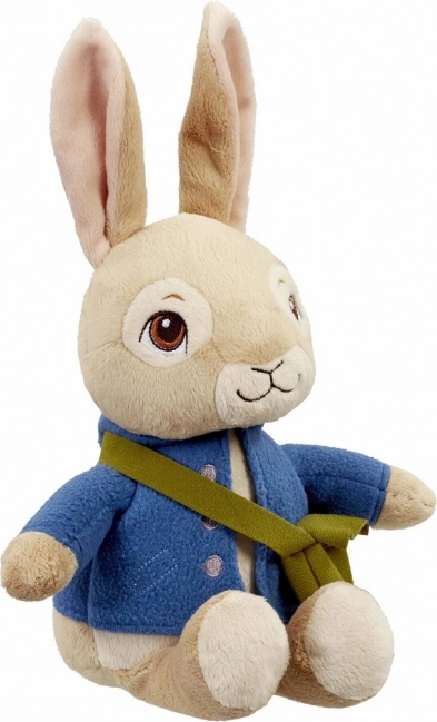 Hovoriaci plyšový ZAJAČIK PETER s vymeniteľnými batériami, 27 cm