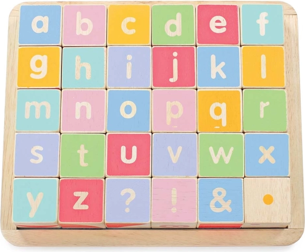 Drevené vzdelávacie kocky ABC Le Toy Van