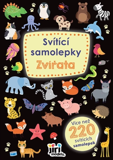 Svietiace samolepky zvieratá