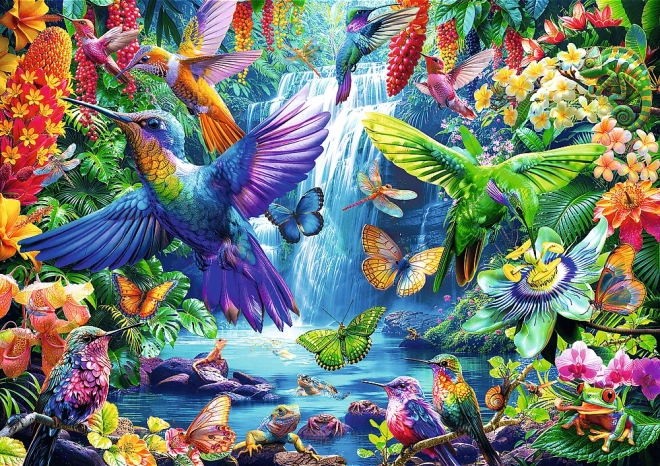 Puzzle 1000 dielikov – kolibríky v trópoch