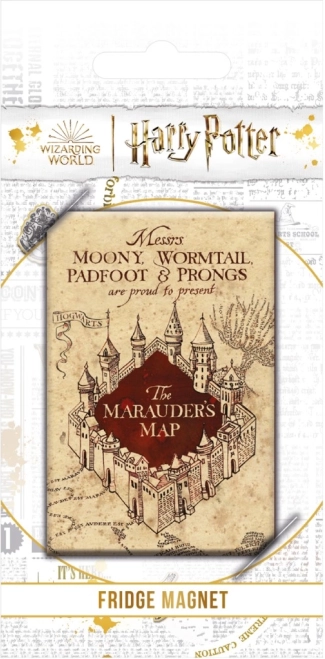 Magnetka Harry Potter Pobertov plánek