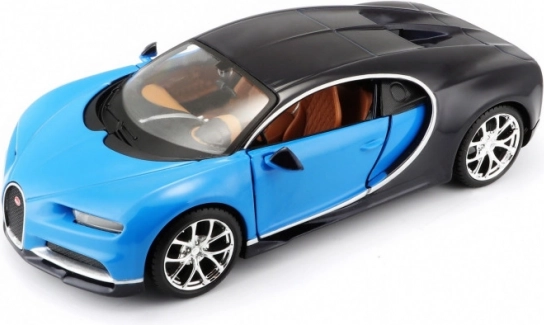 Model na zostavenie Bugatti Chiron modrý