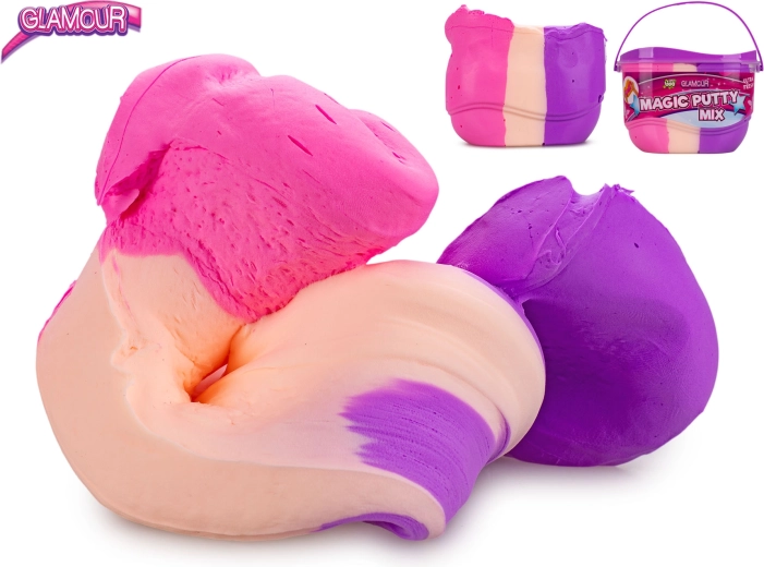 Glamour magická modelovacia hmota 3 farby v kýblik￼u