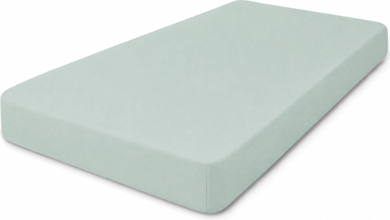 Babymatex napínacia jersey plachta do postieľky 60 × 120 cm ecru (slonová kosť) – Šalviovo zelená