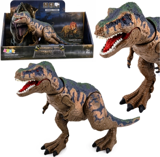 Realistická figúrka dinosaura T-Rex s pohyblivými končatinami a zvukmi
