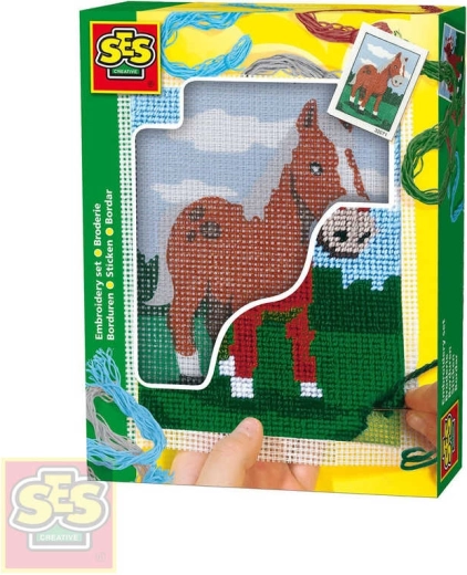 Ses Creative vyšívacia sada s doštičkou – kôň