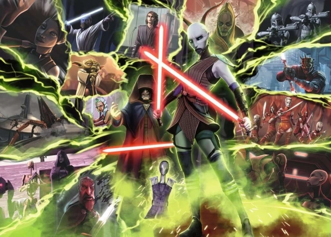 Ravensburger puzzle Star Wars záporáci: Asajj Ventress 1000 dielikov