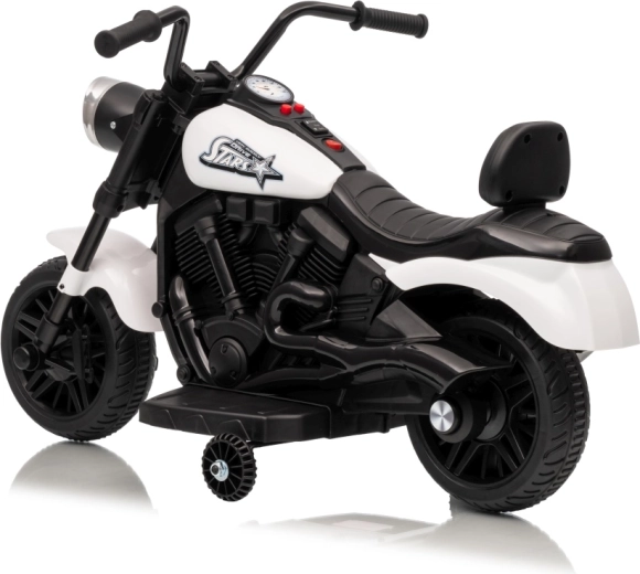 Detská elektrická motorka STAR biela