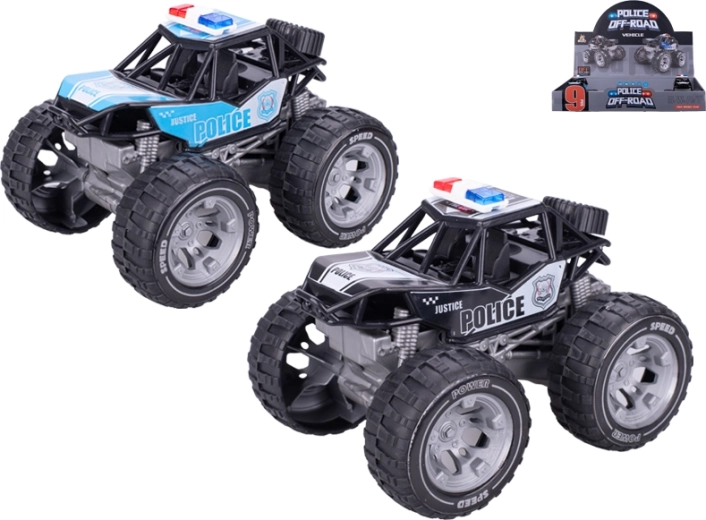 Policajné auto so zotrvačníkom 13 cm