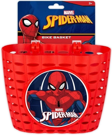 Detský košík na bicykel Spider-Man červený
