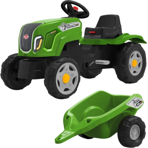 Šliapací traktor CLAAS Terra Maxx s prívesom a otváracou kapotou (2–6 rokov)