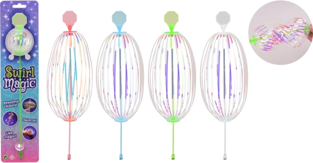 Rotujúca trblietavá palička