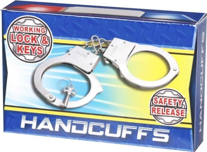 Detské kovové putá pre hru na policajtov a zlodejov