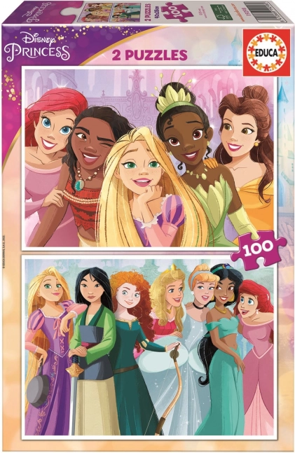 Educa puzzle Disney princezné 2×100 dielikov