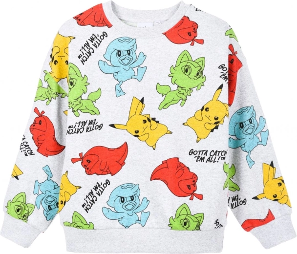 Chlapčenská sivá mikina Pokémon
