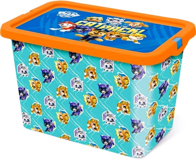 Úložný box s klipovým vekom Labková patrola 7 l