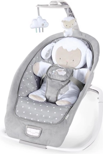 Ingenuity vibrujúce hojdátko s melódiou Cuddle Lamb 0m+ do 18 kg
