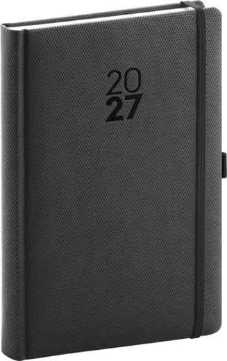 Notique denný diár Diamante 2027 čierny 15 × 21 cm