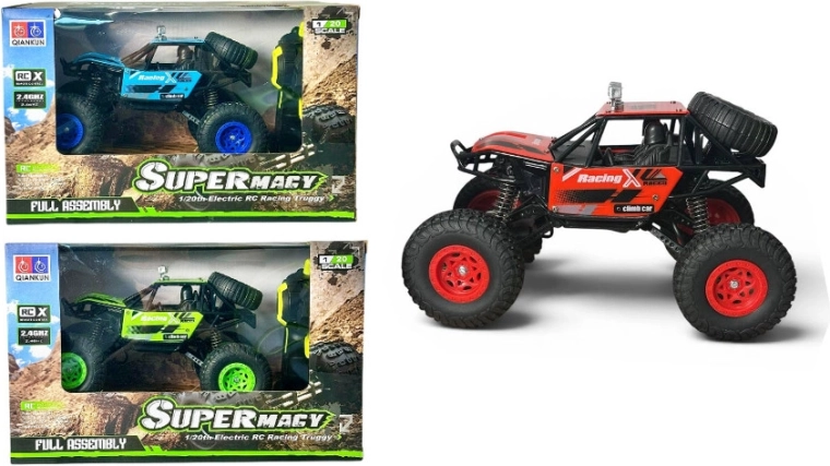 Diaľkovo ovládané terénne auto truggy 1:20 s nabíjačkou