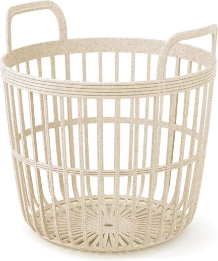 Kôš s uškami Zoe Basket Eco Wood 41,9 cm – krémová