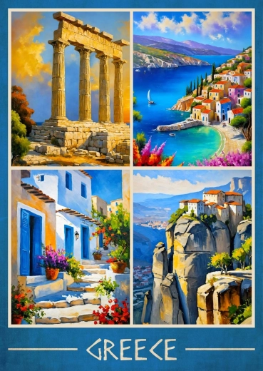 Enjoy puzzle Grécke výhľady 1000 dielikov