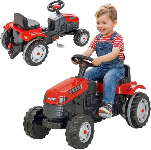 Woopie šliapací traktor Farmer GoTrac s tichými kolesami