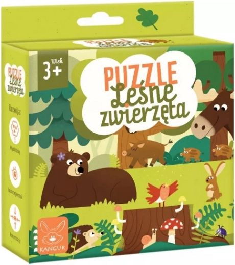 Puzzle lesné zvieratá