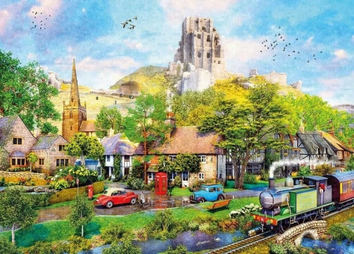 Puzzle Pod hradom Corfe 1000 dielikov