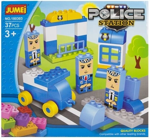Stavebnica Jumei policajná stanica 37 dielikov 28 × 26 cm - 1 kus