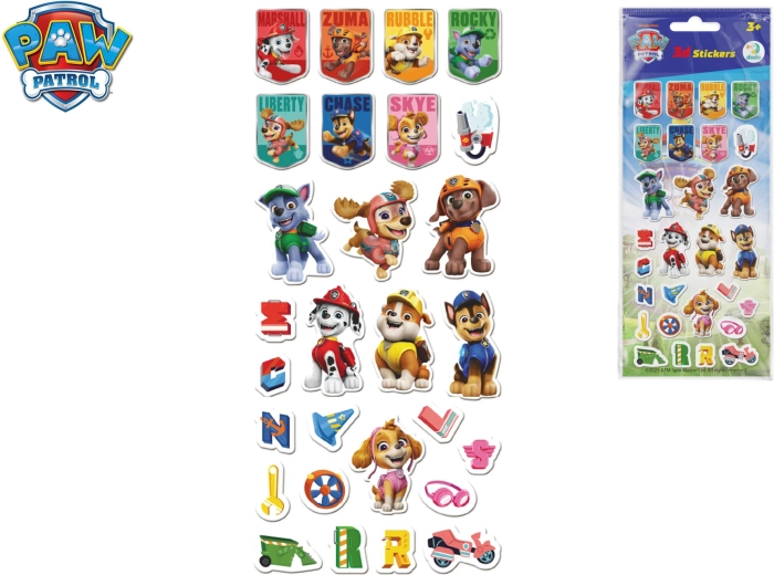 Sada 3D nálepiek Paw Patrol