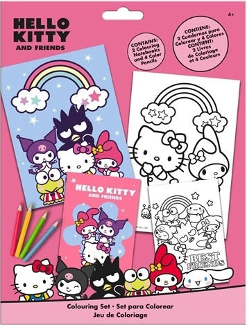 Hello Kitty sada omaľovánok s pastelkami