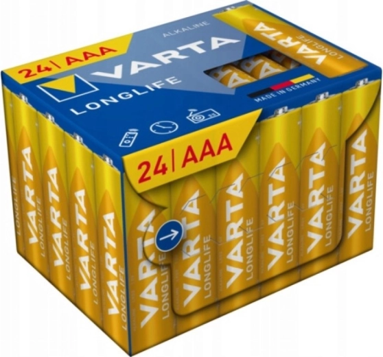 Varta Longlife Power alkalické batérie AAA 24 ks
