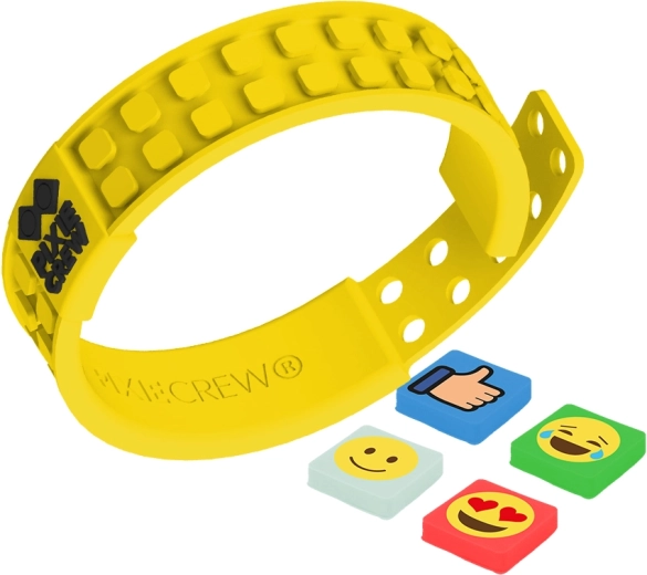 Pixie Crew kreatívny náramok Emoji žltý