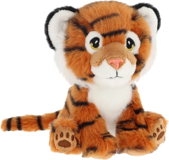 Keel Toys Keeleco plyšový tiger z recyklovaných plastov 14 cm