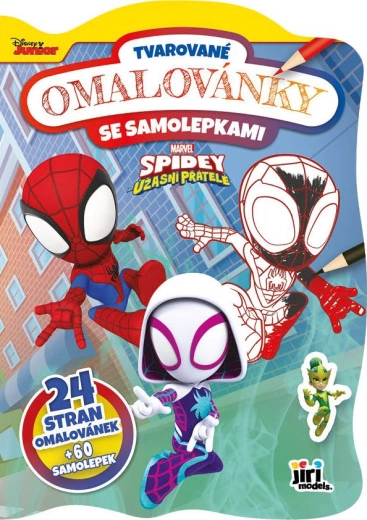 Tvarované omaľovánky Spidey