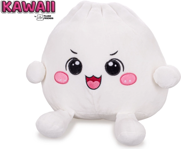 Plush Friends kawaii plyšový bao knedlíček s jasajúcim výrazom 25 cm - 1 kus