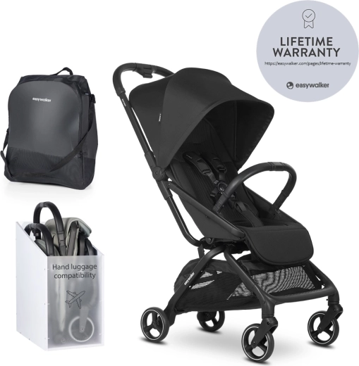 Easywalker športový kočík Rockey S pure black