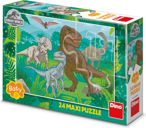 Dino Puzzle Jurský Svet Maxi 24 Dielov