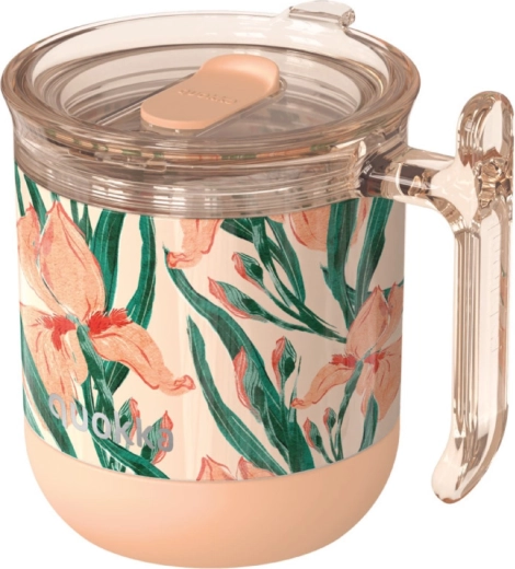 Termohrnček Quokka wave floral peach 260 ml