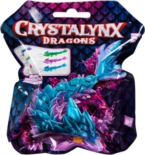 Crystalynx ohybný drak – prívesok s karabínou 15 cm - 1 kus