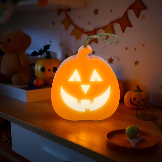 Halloweenová LED dekorácia tekvice s RGB osvetlením