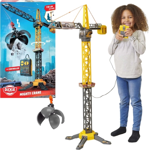 Diaľkovo ovládaný žeriav s demolačnou guľou 110 cm VOLVO od Dickie Toys