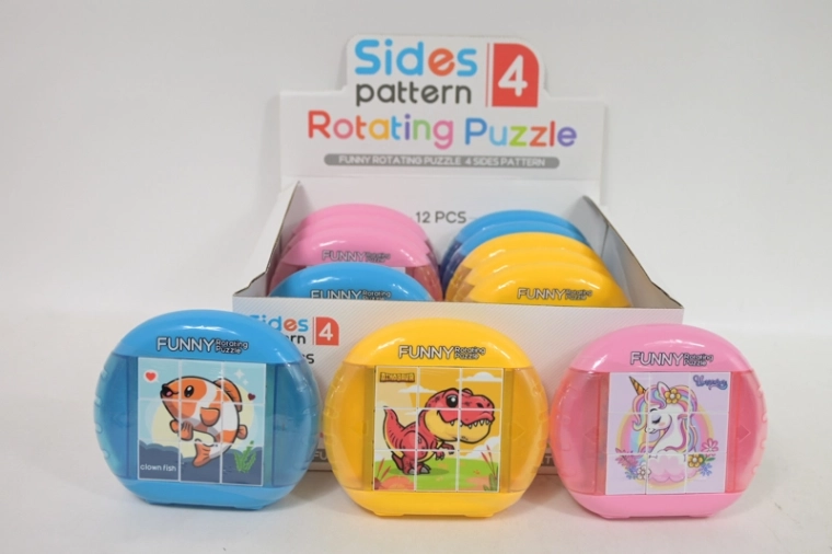 Detská otočná puzzle skladačka v rámčeku (3 motívy)
